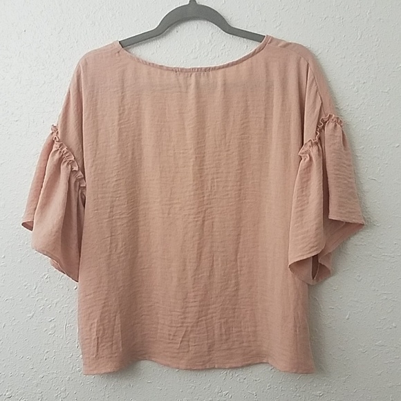 BLACK tape Medium blouse raglan ruffle sleeves - Picture 4 of 5